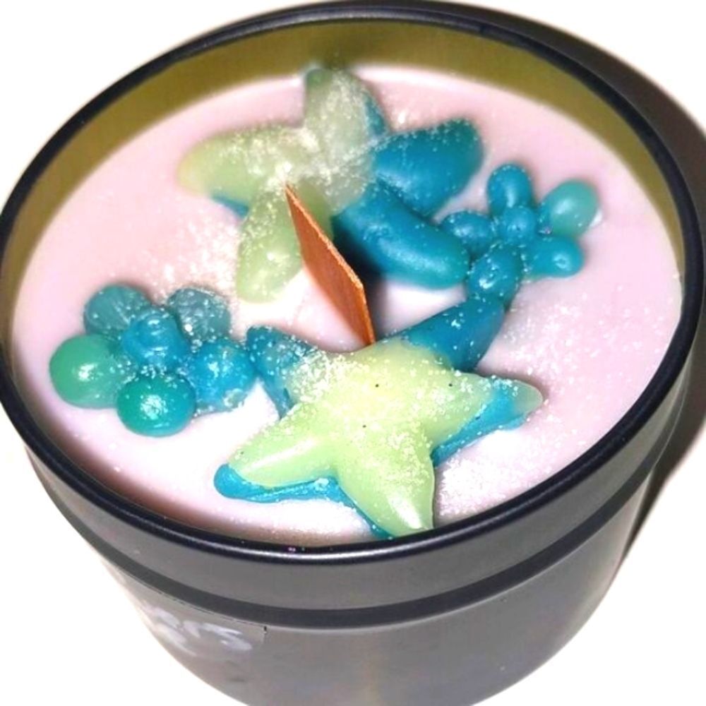 Hand crafted limited edition "Ocean Flowers" Zen-Me candle